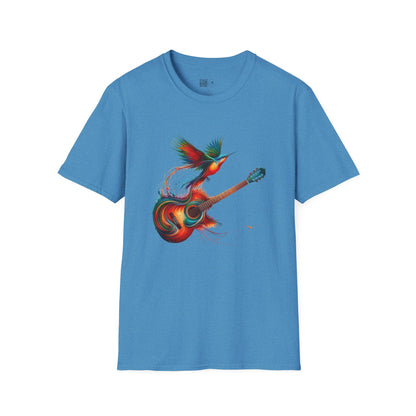 Vibrant Guitar Art T-Shirt - Unisex Music Lover Gift | Concert Festival Graphic Tee