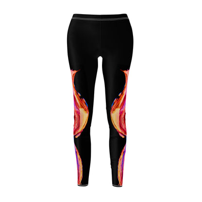 Vibrant Abstract Leggings for Women, Stylish Activewear, Comfortable Yoga Pants, Fitness Fashion, Dance Apparel