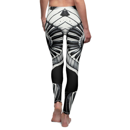 Piano-Themed Women's Leggings for Musicians, Perfect for Yoga, Dance, or Casual Wear | Unique Gift Idea, Stylish Activewear, Music