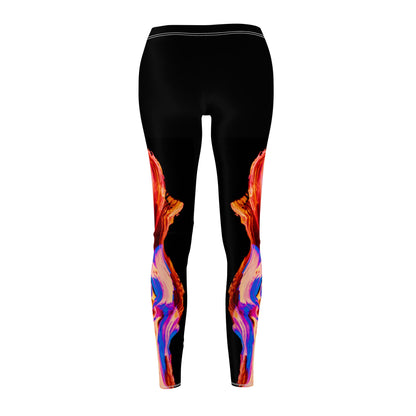 Vibrant Abstract Leggings for Women, Stylish Activewear, Comfortable Yoga Pants, Fitness Fashion, Dance Apparel