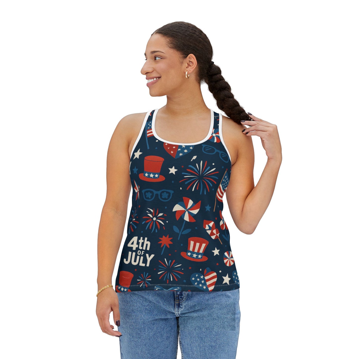 4th of July Women's Tank Top - Patriotic Summer Apparel

