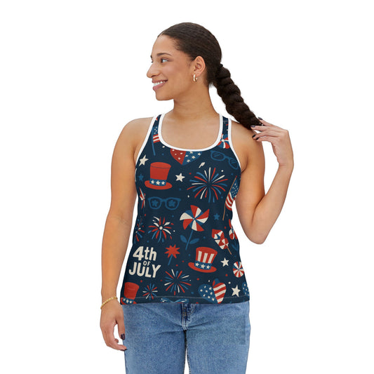 4th of July Women's Tank Top - Patriotic Summer Apparel


