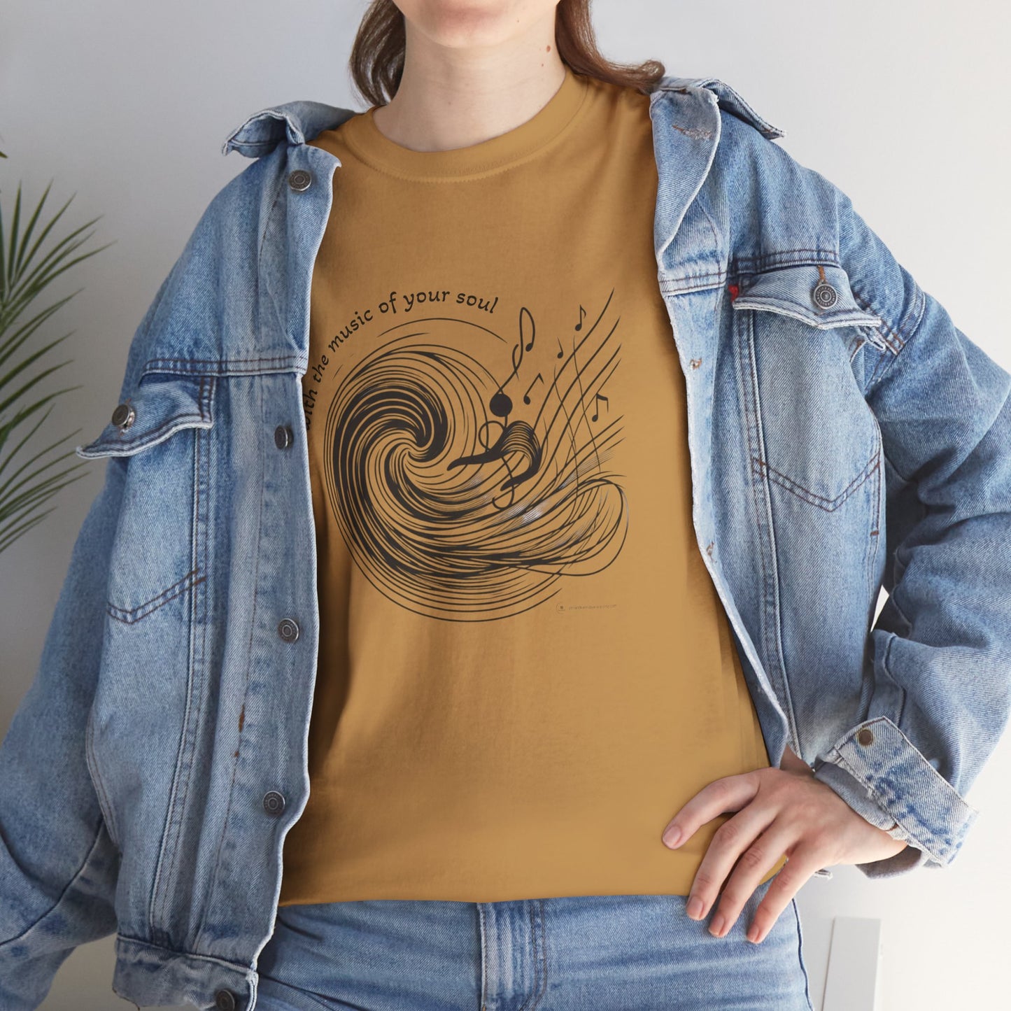 Wave Art Unisex Heavy Cotton Tee, Beach Lover Gift, Surfing T-Shirt, Summer Vibes Shirt, Ocean Aesthetic Apparel, Casual Wear