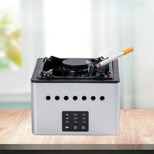 Desktop Air Purifier with Ashtray - Negative Ion Odor Eliminator | Smoke Smell Remover