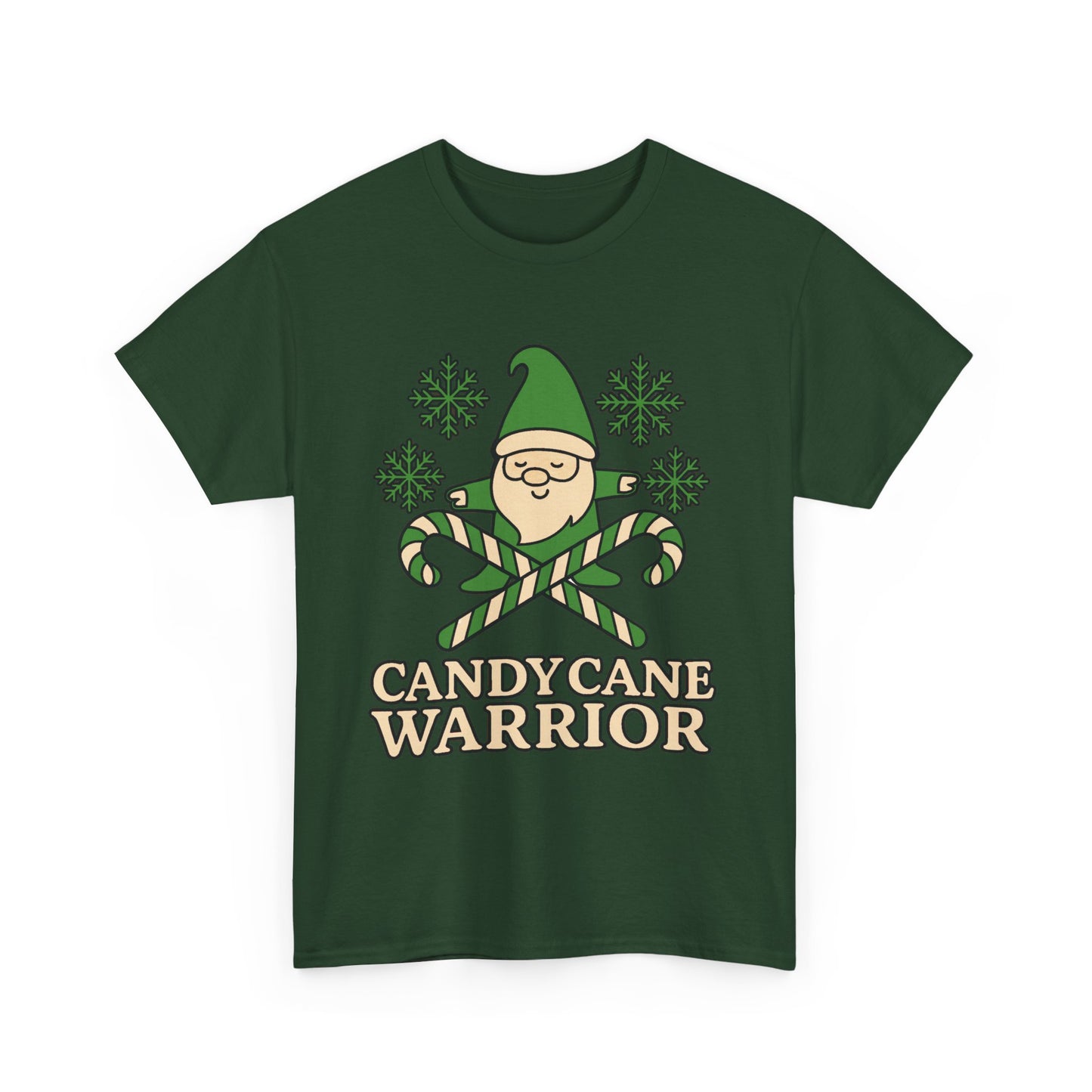 Candy Cane Warrior Christmas Shirt - Funny Yoga Holiday T-Shirt | Festive Fitness Gift