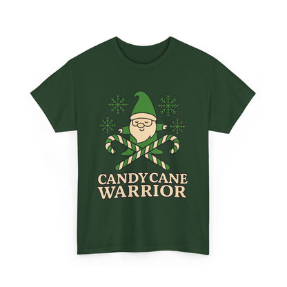 Candy Cane Warrior Christmas Shirt - Funny Yoga Holiday T-Shirt | Festive Fitness Gift