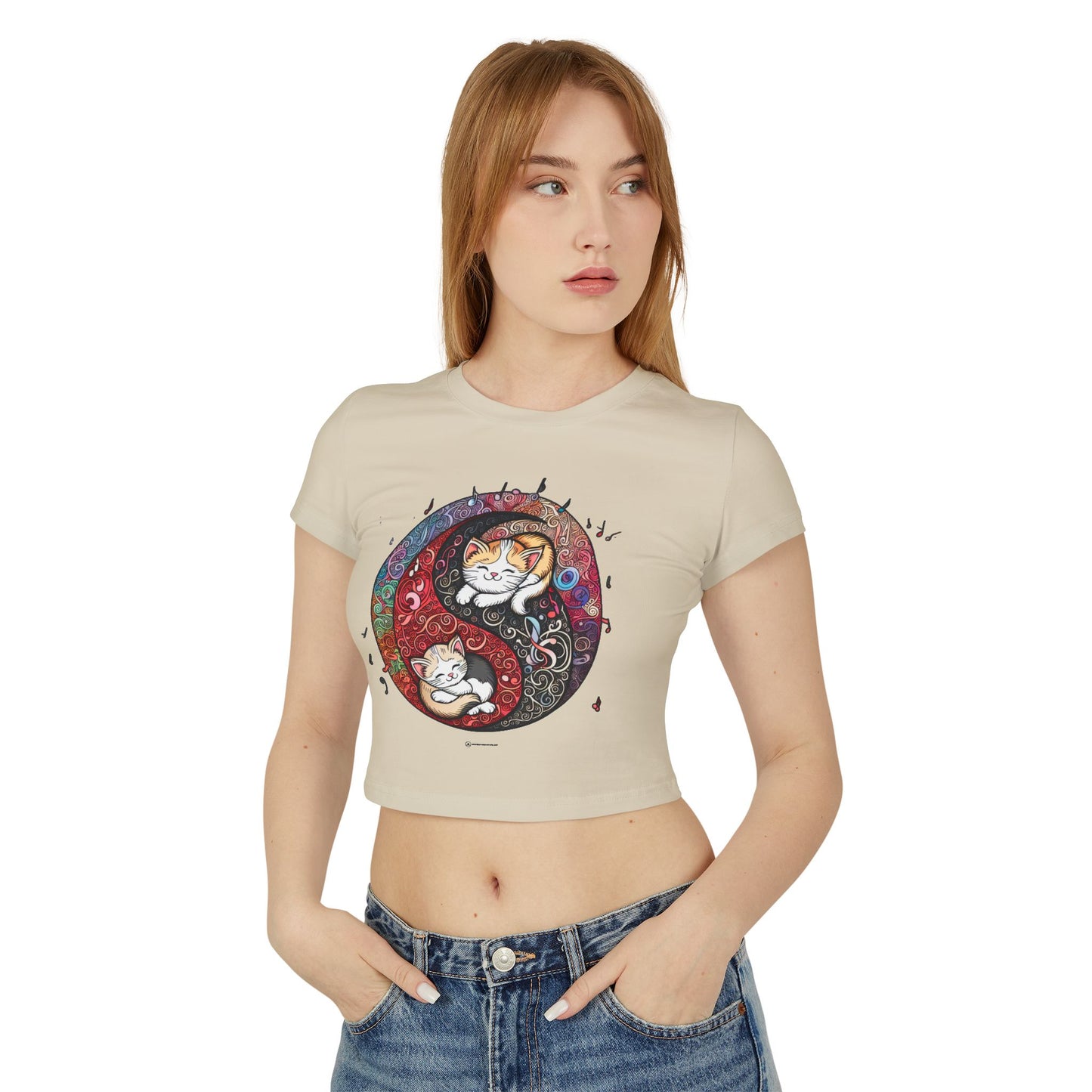 Yin Yang Tee Women Cat and Pet Animal Lover Shirt | Cool Designed Cat Themed Spiritual Yin Yang T-Shirt Outfit Gift for Her