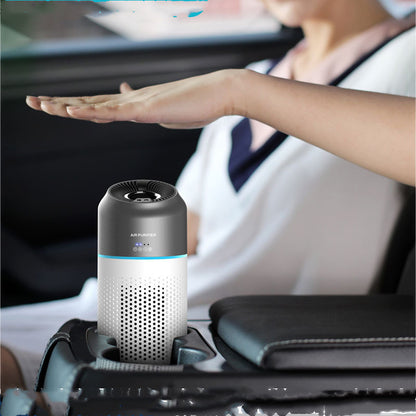 Mini Car Air Purifier - Portable USB Air Cleaner | Odor Eliminator for Vehicle & Home