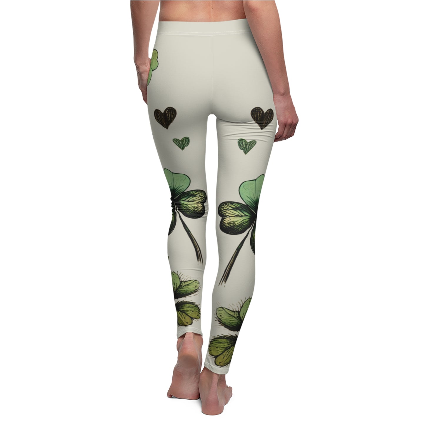 Shamrock Print Leggings for Women, St. Patrick's Day, Casual Wear, Yoga Pants, Gift for Her