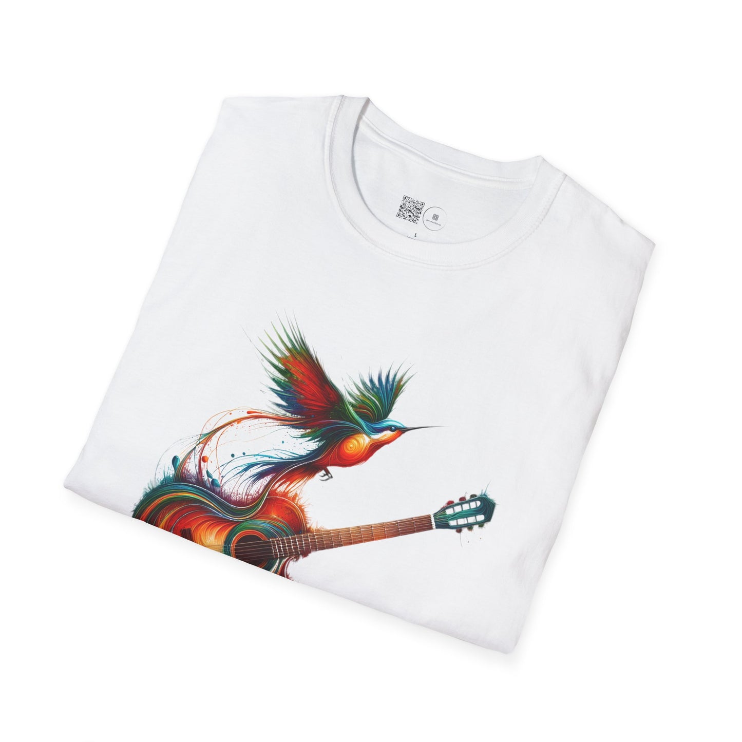 Vibrant Guitar Art T-Shirt - Unisex Music Lover Gift | Concert Festival Graphic Tee