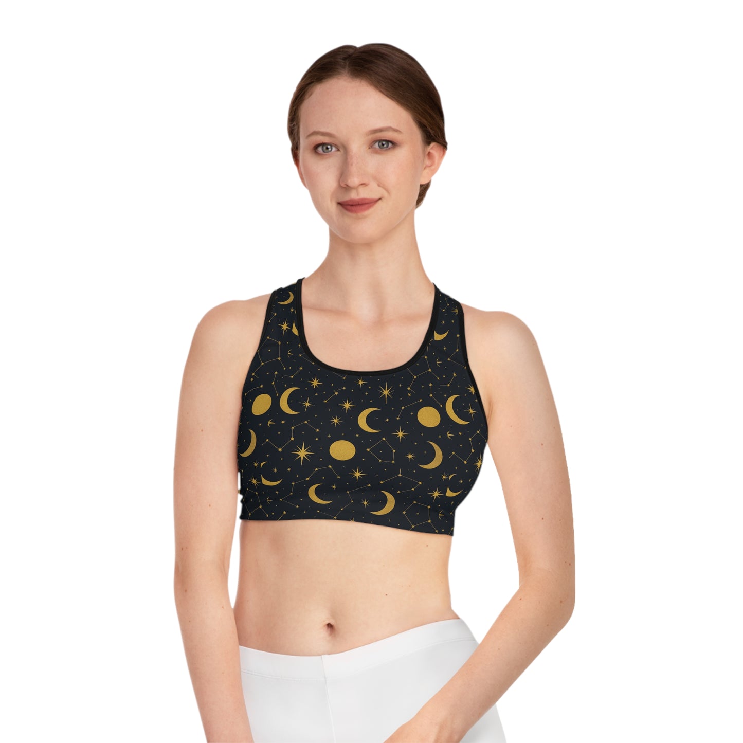 Celestial Sports Bra - Stylish Activewear for Yoga & Fitness

