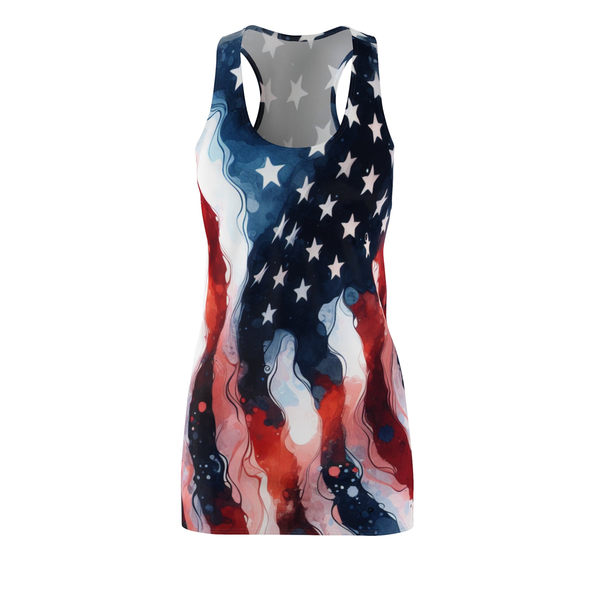 Patriotic Racerback Dress - Stylish Independence Day Outfit

