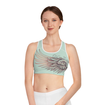 Elegant Winged Sports Bra - Stylish Activewear for Women

