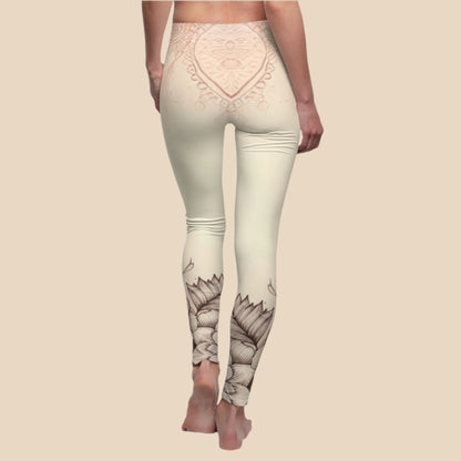 Boho Floral Women's Leggings - Stylish & Comfortable Yoga Pants

