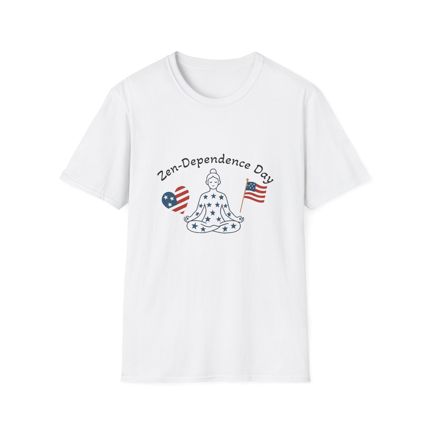 Relaxed Zen T-Shirt - Mindful July 4th Gift, Unisex Comfort

