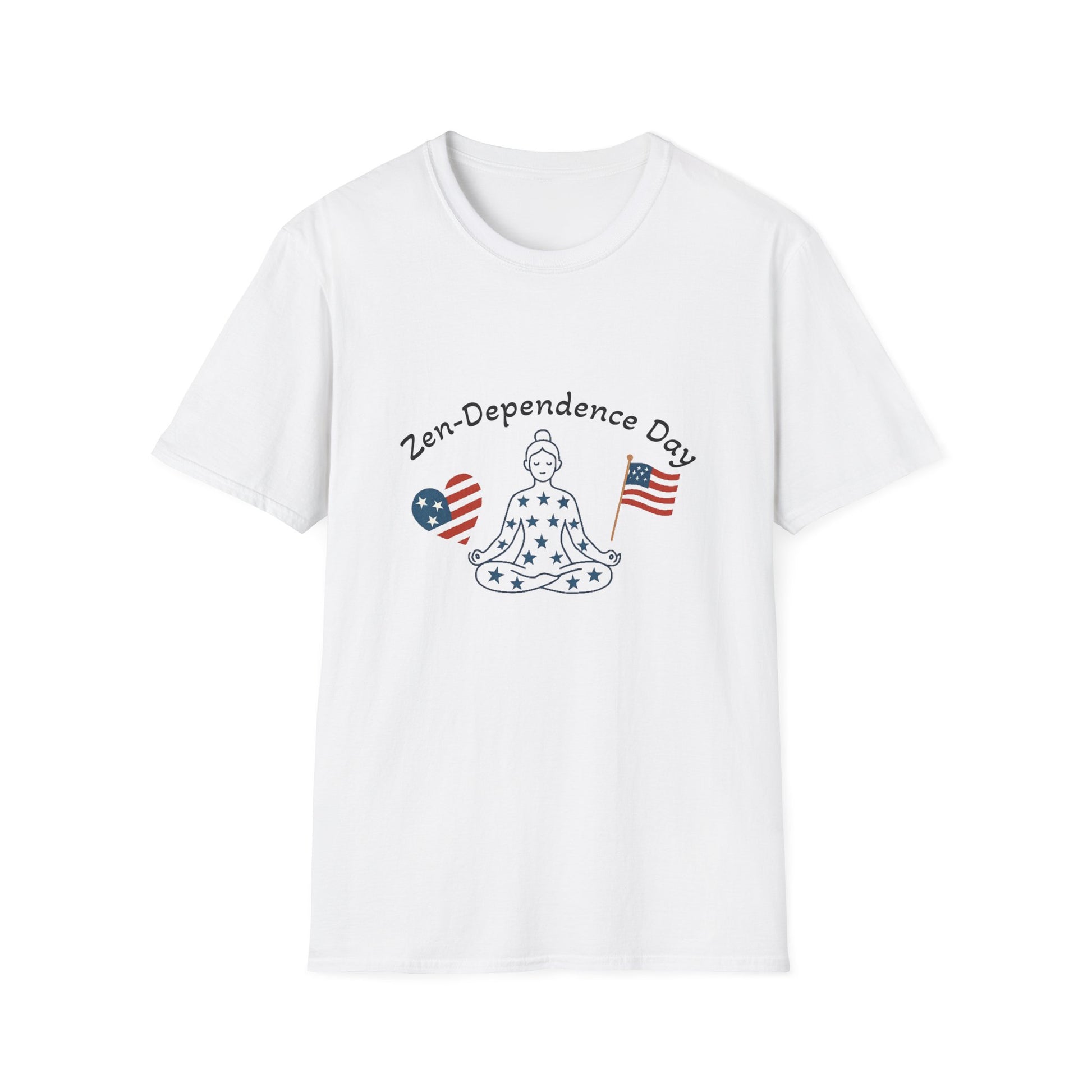 Relaxed Zen T-Shirt - Mindful July 4th Gift, Unisex Comfort

