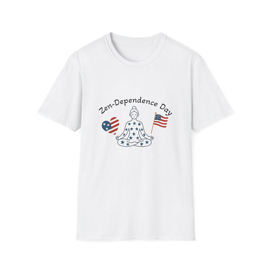 Relaxed Zen T-Shirt - Mindful July 4th Gift, Unisex Comfort

