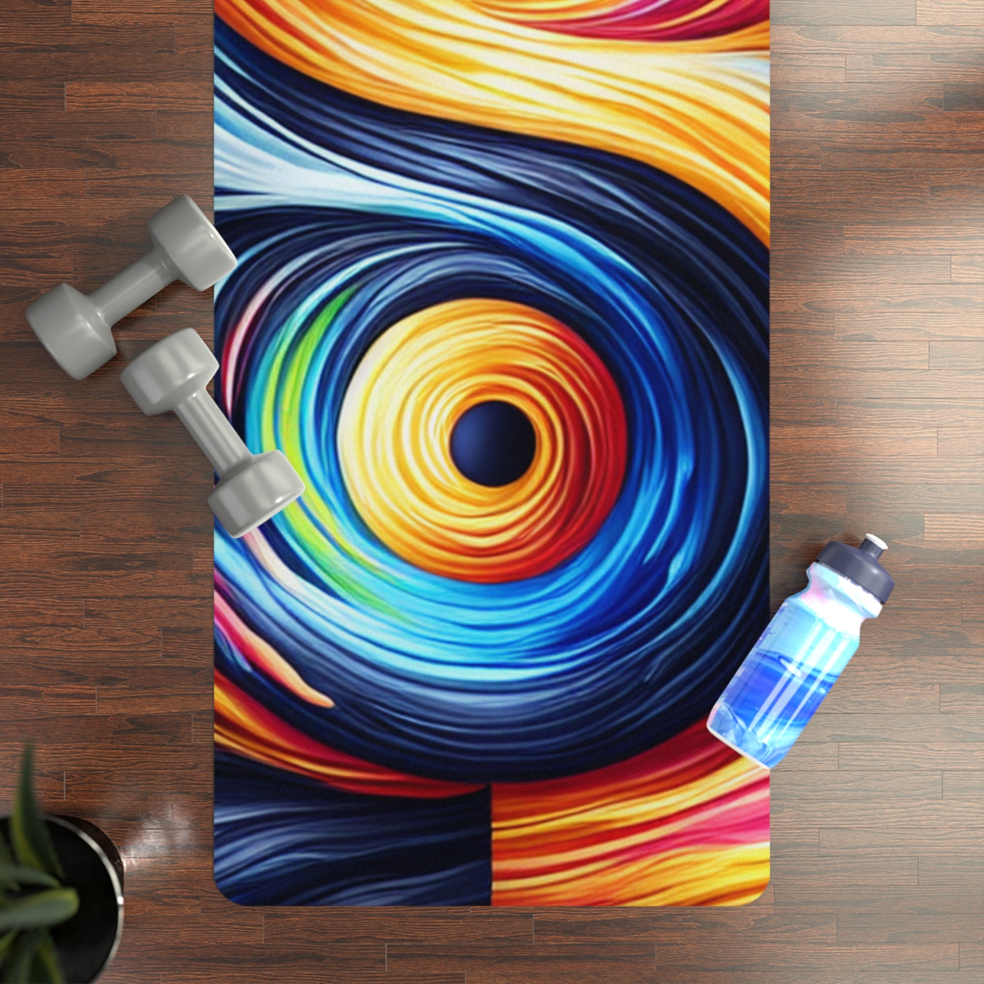 Yoga Workout Meditation Pilates Rubber Mat | Anti-Slip & Durable

