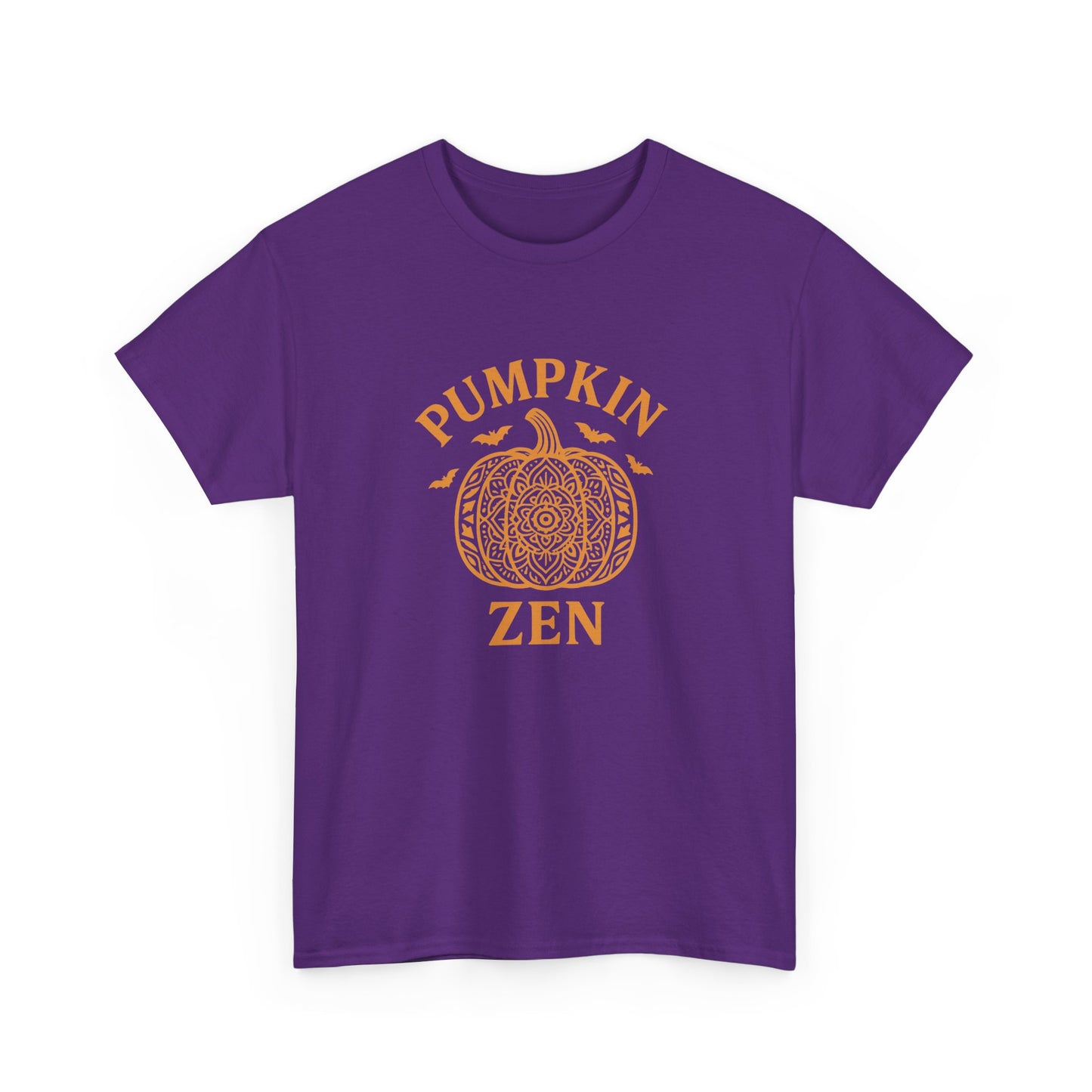Pumpkin Zen Unisex Tee - Fall Halloween Meditation Shirt | Relaxing Autumn Graphic Tee