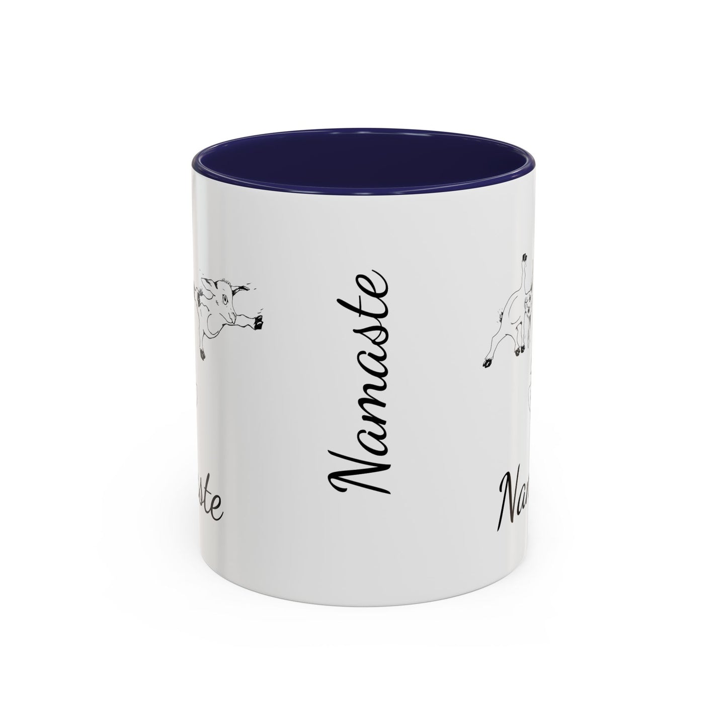Accent Coffee Mug (11, 15oz), Yoga goat mug, goat yoga mug, funny mug, gift for mom, gift for her, yoga gift mug