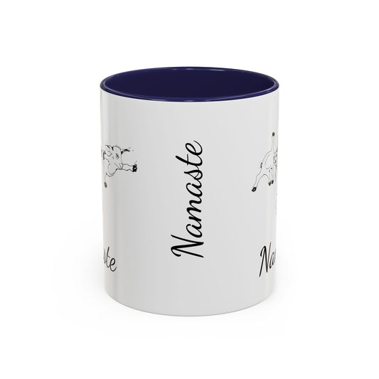 Accent Coffee Mug (11, 15oz), Yoga goat mug, goat yoga mug, funny mug, gift for mom, gift for her, yoga gift mug