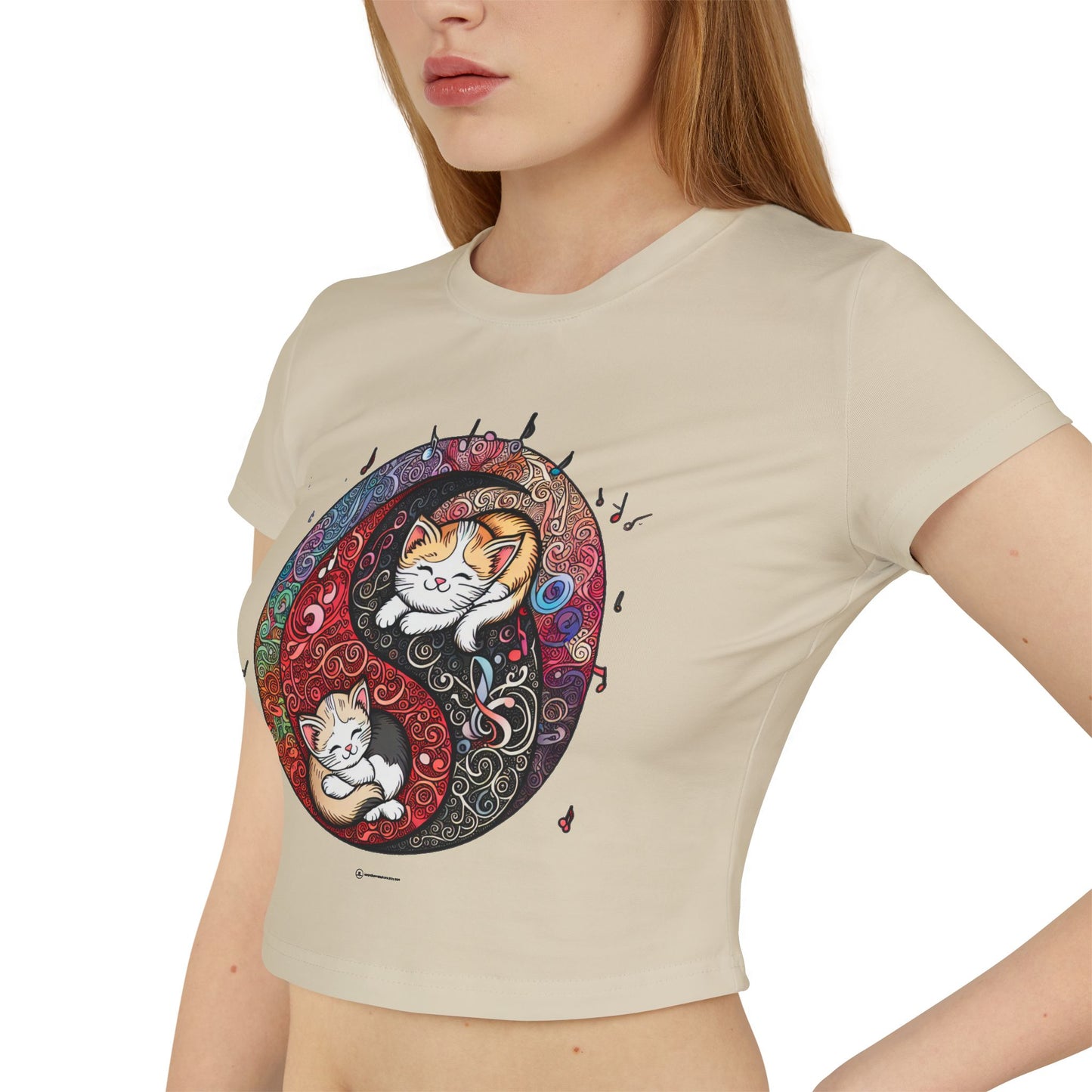 Yin Yang Tee Women Cat and Pet Animal Lover Shirt | Cool Designed Cat Themed Spiritual Yin Yang T-Shirt Outfit Gift for Her