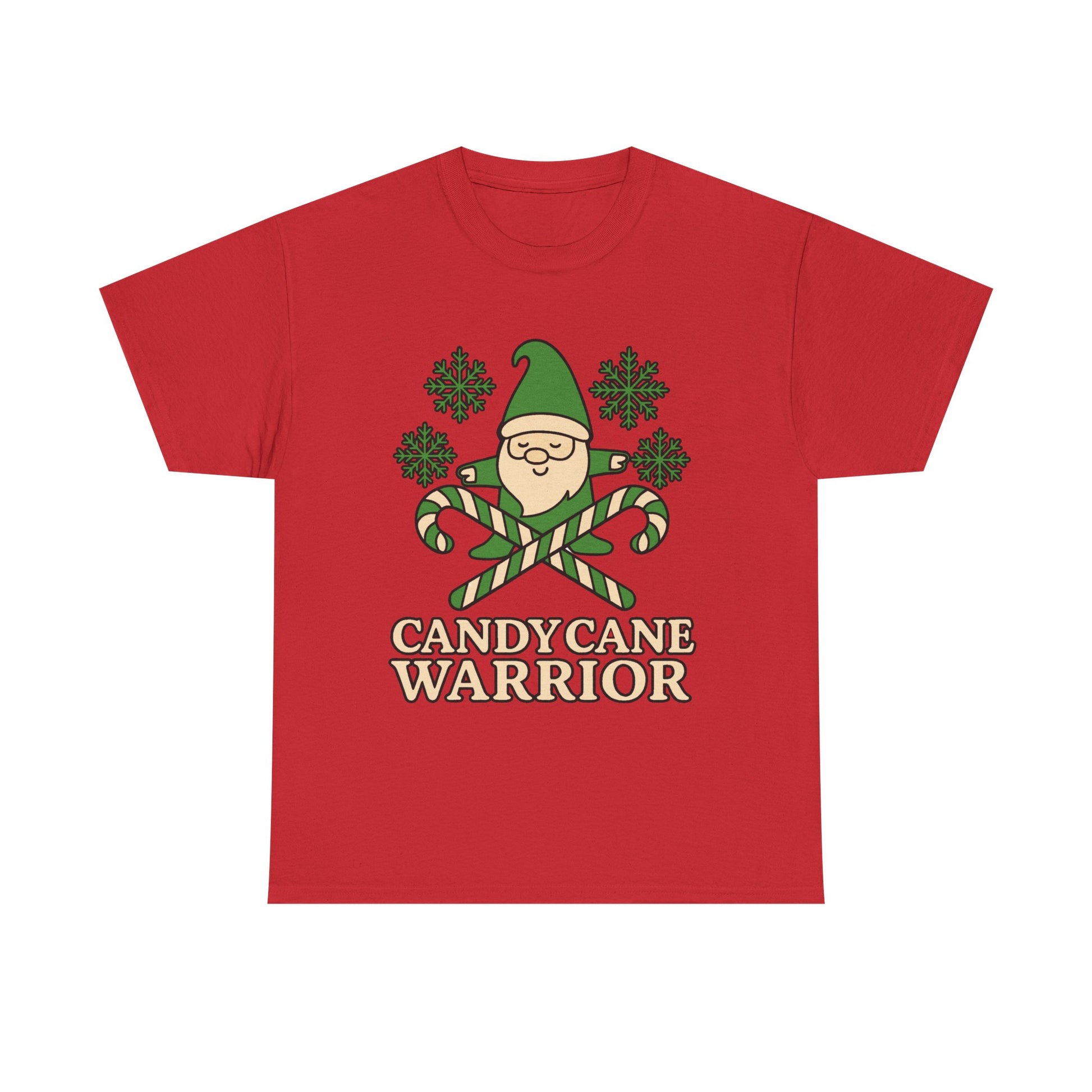 Candy Cane Warrior Christmas Shirt - Funny Yoga Holiday T-Shirt | Festive Fitness Gift
