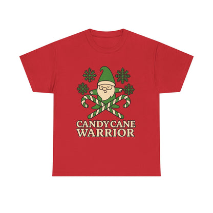 Candy Cane Warrior Christmas Shirt - Funny Yoga Holiday T-Shirt | Festive Fitness Gift