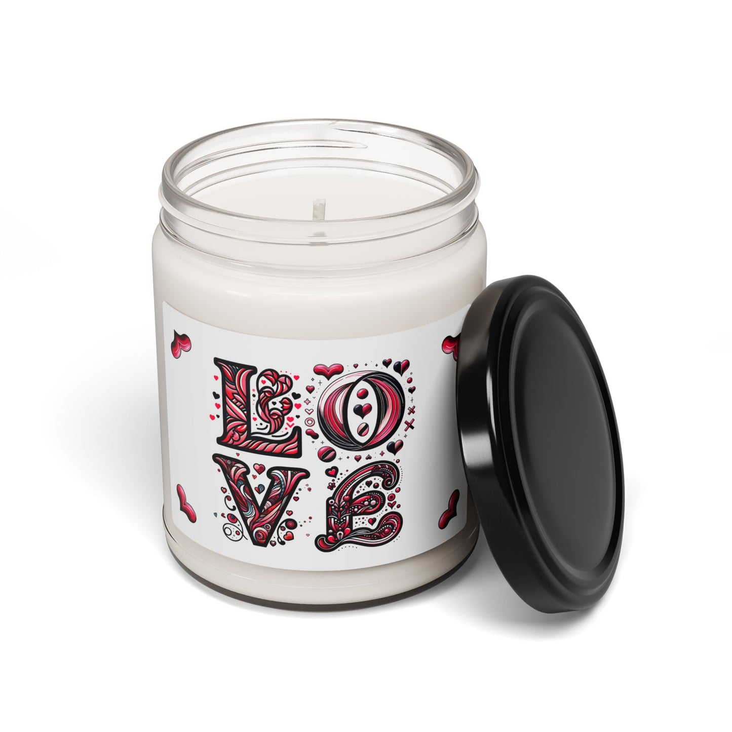 Love Scented Soy Candle, Aromatherapy Gift, Valentine's Day Decor, Home Fragrance, Eco-Friendly Holiday Candle