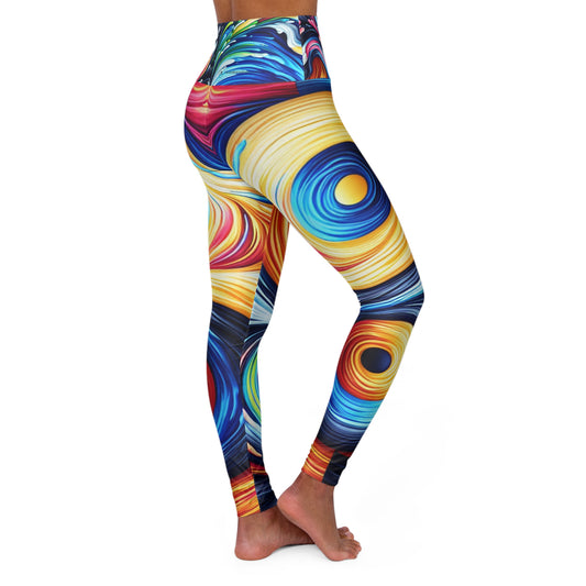 Yin Yang Yoga Lover Colorful Workout Fitness Leggings | Womens Exercise Wear High Waisted Yoga Leggings Fitness Pants