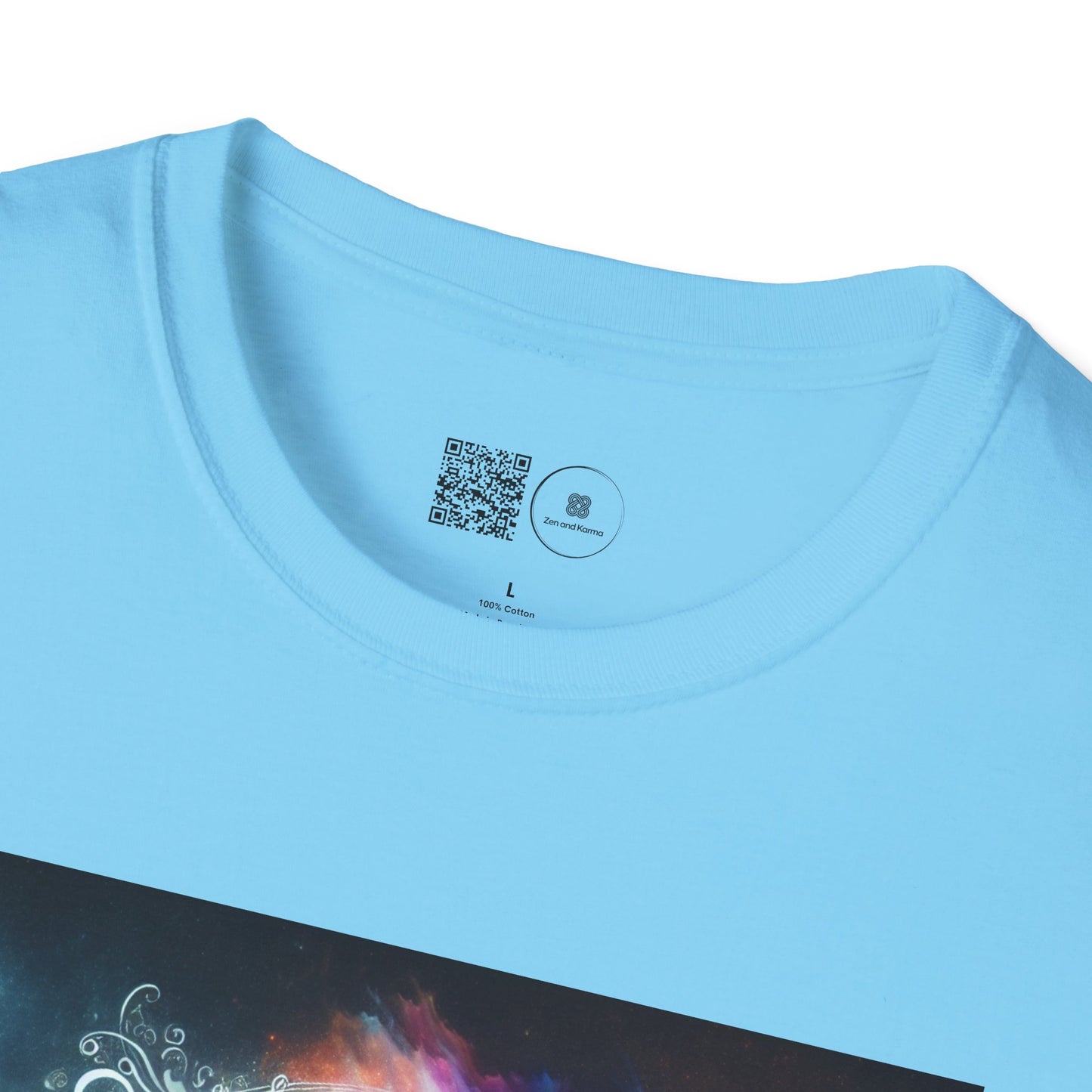 Cosmic Yin Yang T-Shirt - Vibrant Unisex Tee, Spiritual Gift, Music lover Gift, Astrology Fashion, Retro Style Shirt, Trendy Tee