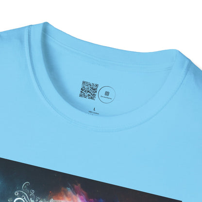 Cosmic Yin Yang T-Shirt - Vibrant Unisex Tee, Spiritual Gift, Music lover Gift, Astrology Fashion, Retro Style Shirt, Trendy Tee