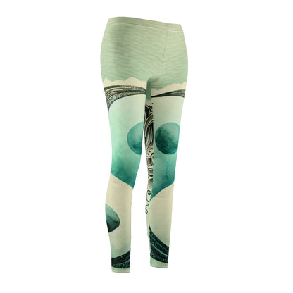 Yin Yang Mid-rise Leggings - Perfect for Yoga, Casual Wear, Fitness, Gifts, Home & Gym