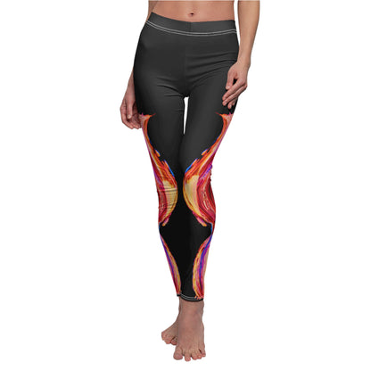 Vibrant Abstract Leggings for Women, Stylish Activewear, Comfortable Yoga Pants, Fitness Fashion, Dance Apparel