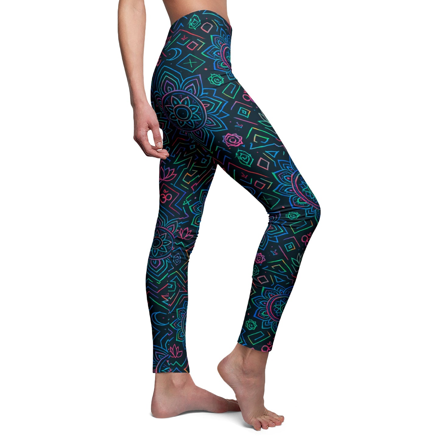 Bohemian Spirit Leggings - Boho Mandala Print Yoga Pants | High Waisted Women's Activewear