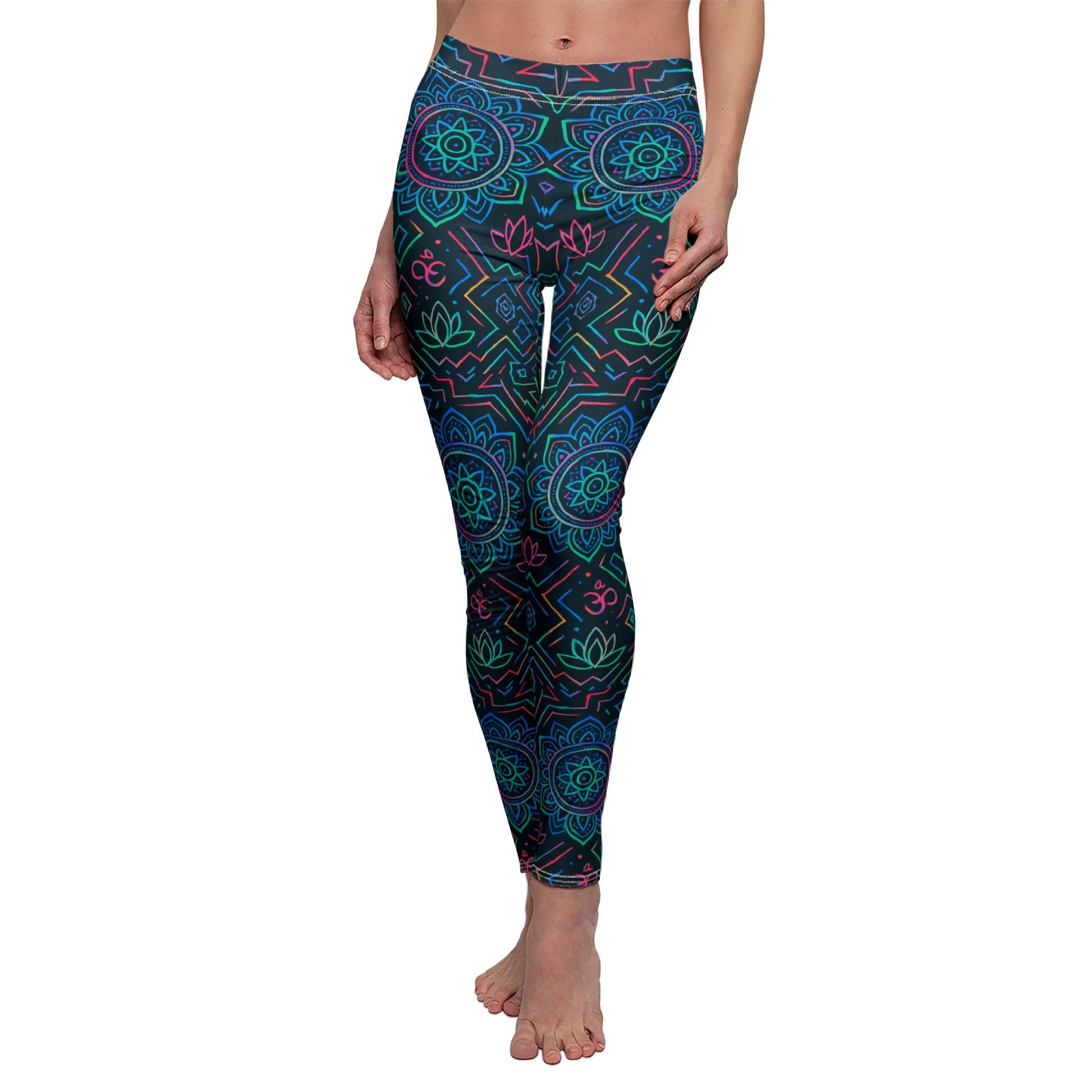 Bohemian Spirit Leggings - Boho Mandala Print Yoga Pants | High Waisted Women's Activewear