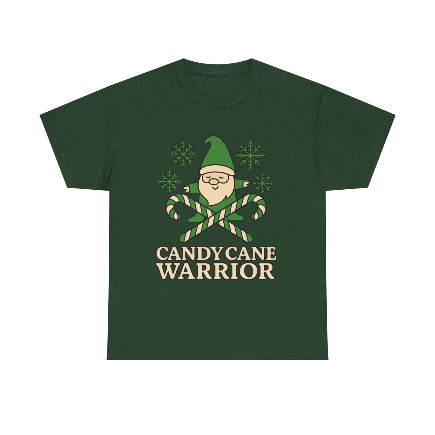 Candy Cane Warrior Christmas Shirt - Funny Yoga Holiday T-Shirt | Festive Fitness Gift