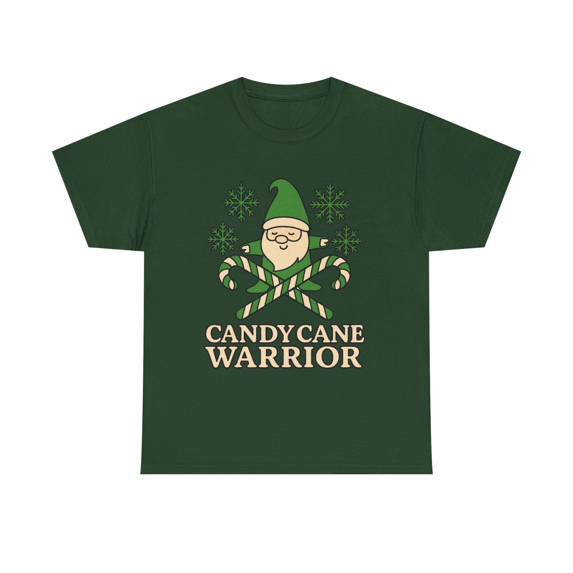 Candy Cane Warrior Christmas Shirt - Funny Yoga Holiday T-Shirt | Festive Fitness Gift
