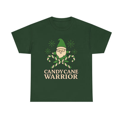Candy Cane Warrior Christmas Shirt - Funny Yoga Holiday T-Shirt | Festive Fitness Gift