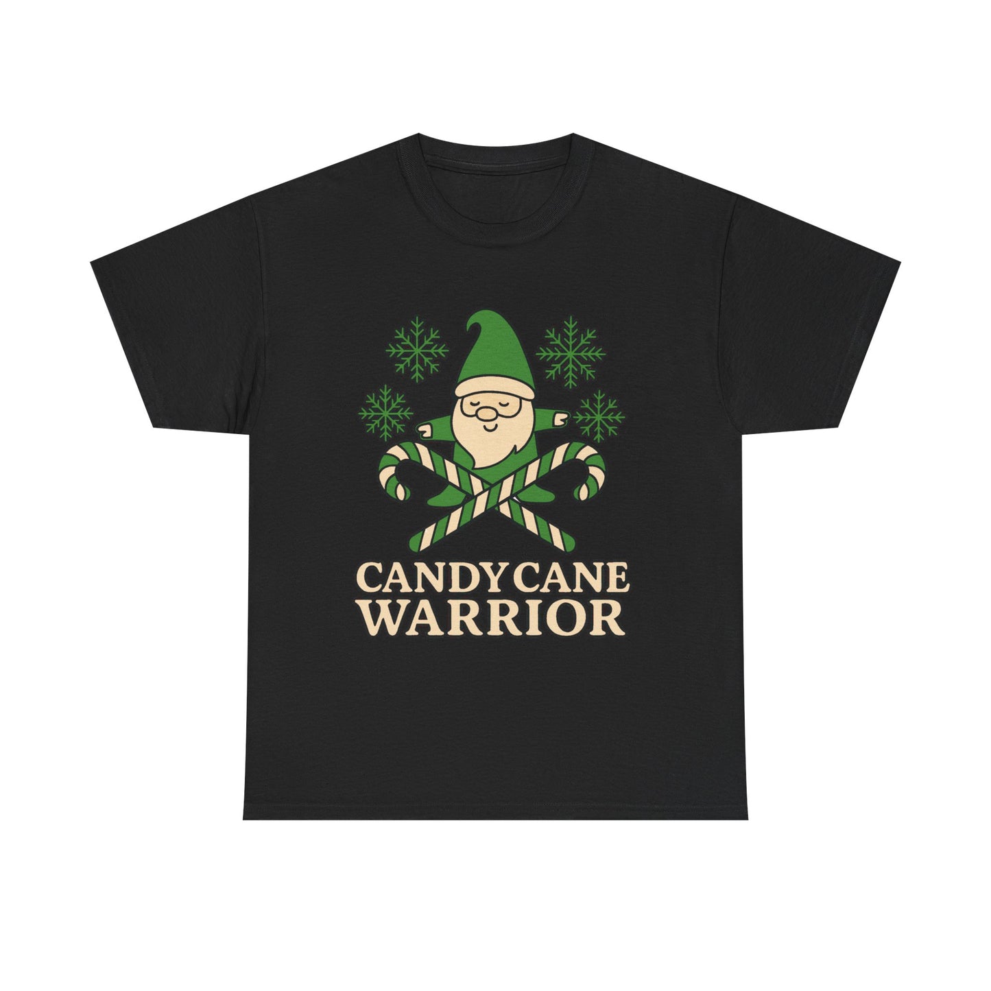Candy Cane Warrior Christmas Shirt - Funny Yoga Holiday T-Shirt | Festive Fitness Gift