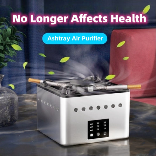 Desktop Air Purifier with Ashtray - Negative Ion Odor Eliminator | Smoke Smell Remover