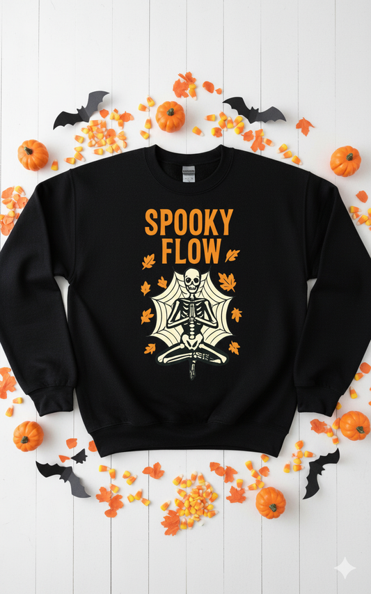 Spooky Flow Halloween Sweatshirt - Cozy & Festive Fall Wear

