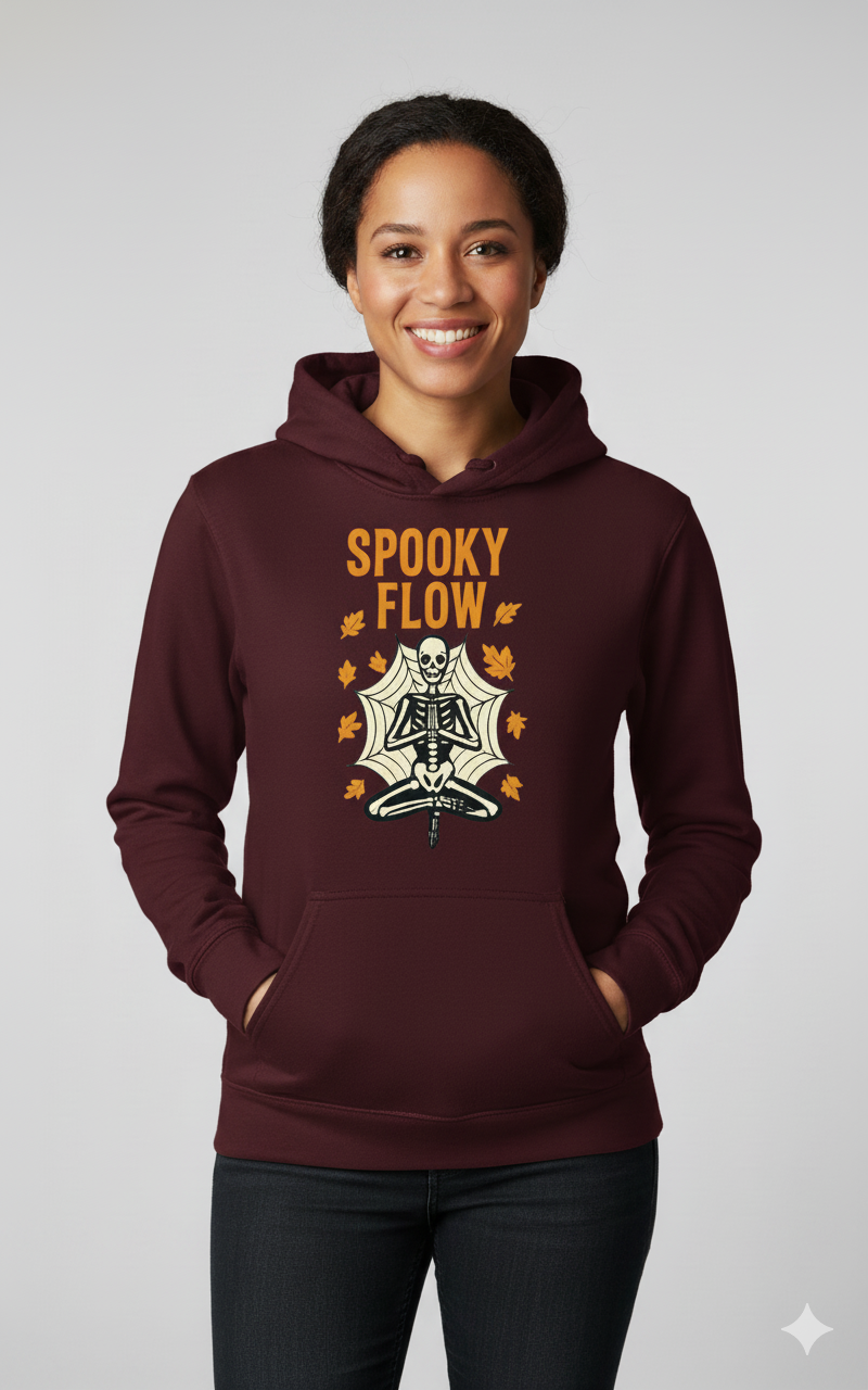Spooky Flow Halloween Sweatshirt - Cozy Fall Pullover | Unisex Haunted Autumn Crewneck