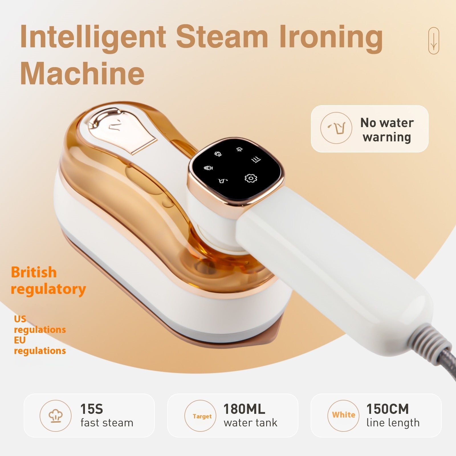 LCD Handheld Garment Steamer - Portable Steam Iron with LED Display | Travel Clothes Steamer