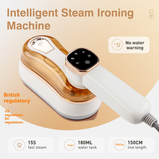 LCD Handheld Garment Steamer - Portable Steam Iron with LED Display | Travel Clothes Steamer
