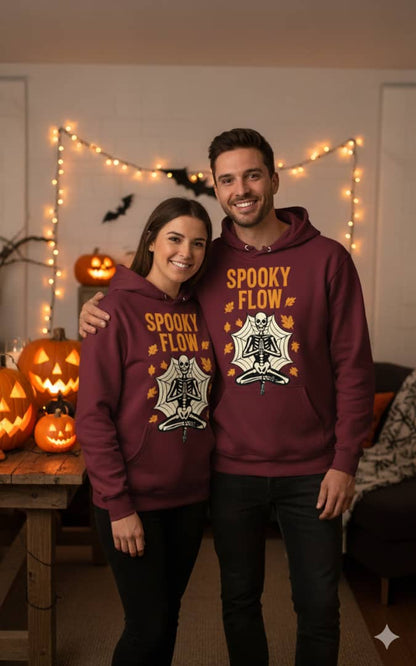 Spooky Flow Halloween Sweatshirt - Cozy Fall Pullover | Unisex Haunted Autumn Crewneck