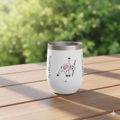 Chill Wine Tumbler,Yoga goat tumbler, goat yoga tumbler, funny tumbler, gift for mom, gift for her, yoga gift tumbler