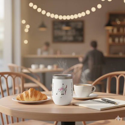 Chill Wine Tumbler - Funny Goat Yoga Gift for Her

