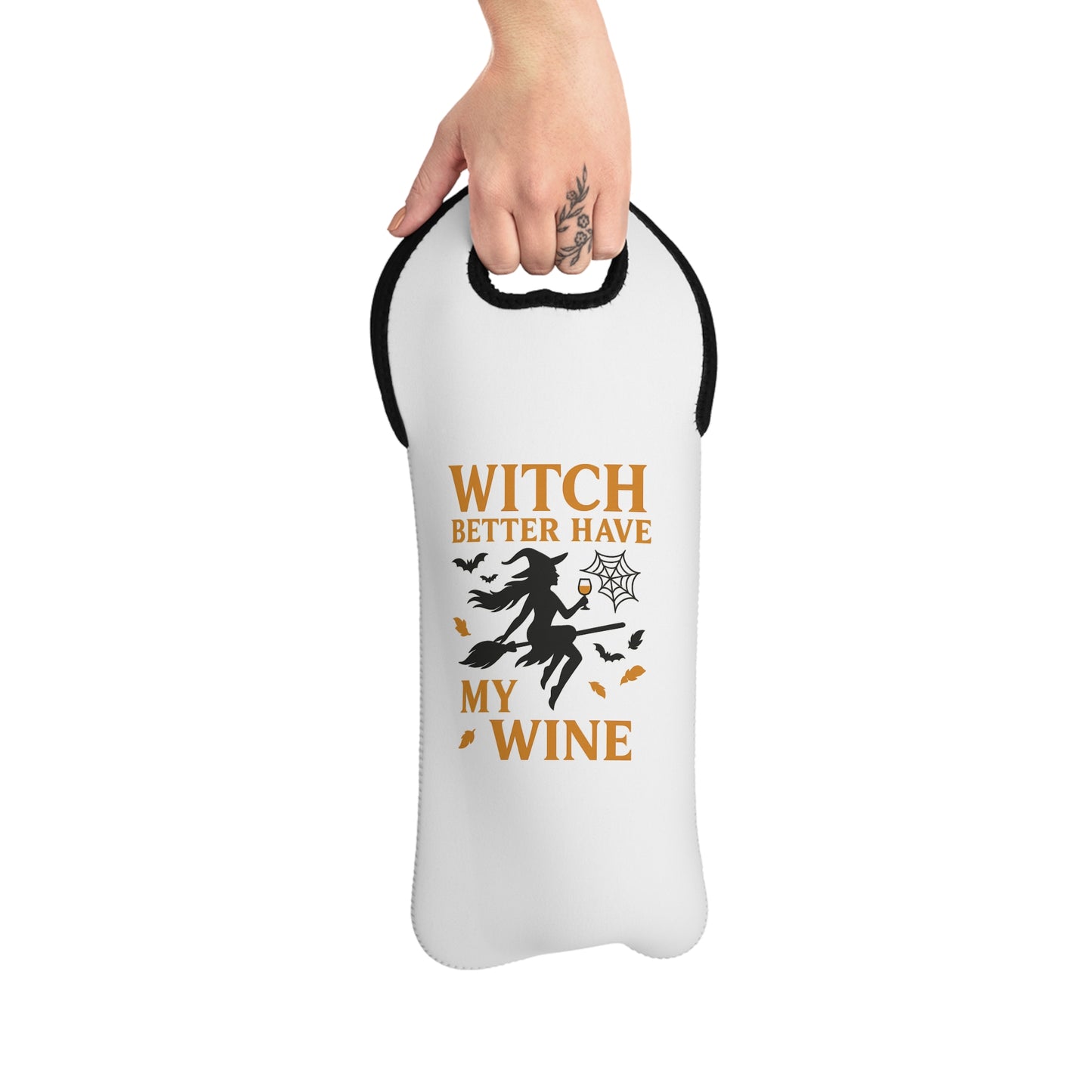 Witch Better Have My Wine Tote Bag - Funny Halloween Wine Carrier | Reusable Gift Bag