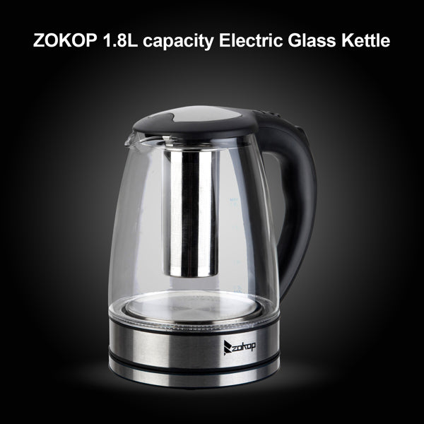 American Standard Electric Kettle 120V, 1200W With Filter Screen And Inner Steel Cover
